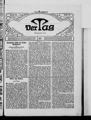 Der Tag vom 25.10.1911