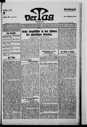 Der Tag vom 25.10.1911