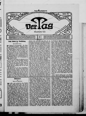 Der Tag vom 13.12.1911