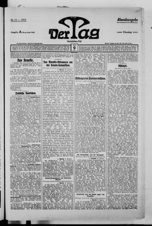Der Tag vom 09.01.1912