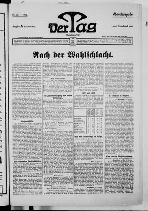 Der Tag vom 13.01.1912