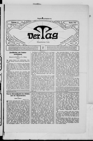 Der Tag vom 17.01.1912
