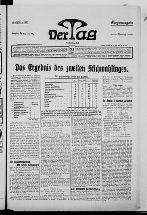 Der Tag vom 23.01.1912