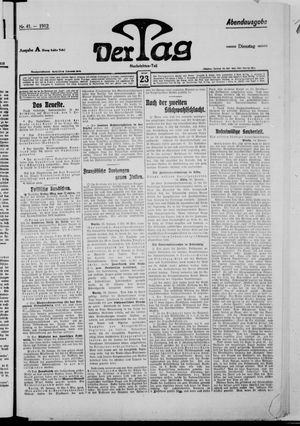 Der Tag vom 23.01.1912