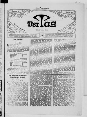 Der Tag vom 24.01.1912