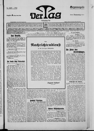 Der Tag vom 25.01.1912
