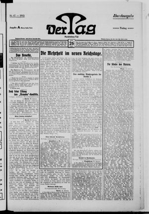 Der Tag vom 26.01.1912