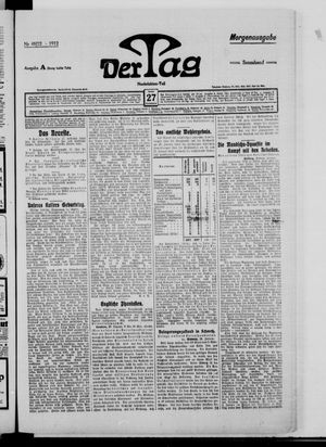Der Tag on Jan 27, 1912