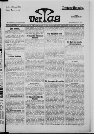 Der Tag vom 29.01.1912