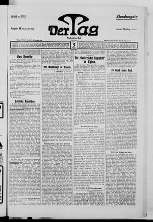 Der Tag on Feb 5, 1912