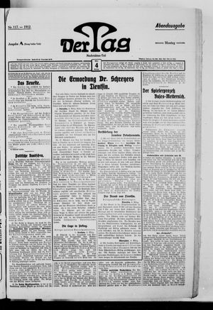 Der Tag on Mar 4, 1912