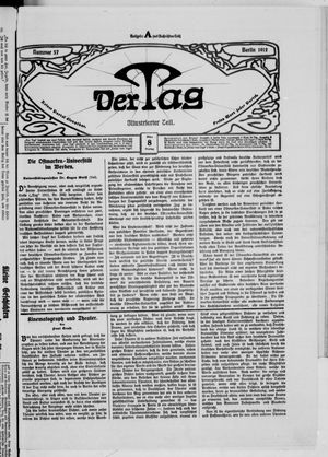 Der Tag vom 08.03.1912