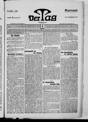 Der Tag on Mar 9, 1912