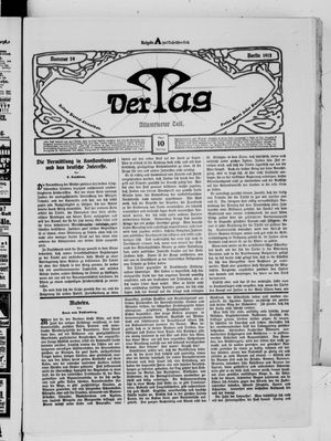 Der Tag vom 10.03.1912