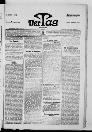 Der Tag vom 10.03.1912