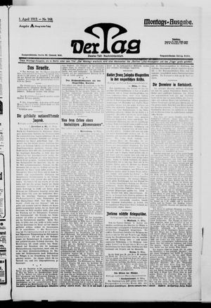 Der Tag vom 01.04.1912