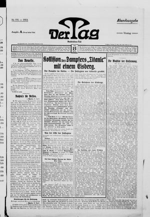 Der Tag vom 15.04.1912