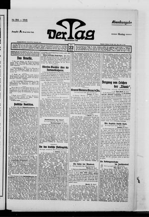 Der Tag vom 22.04.1912