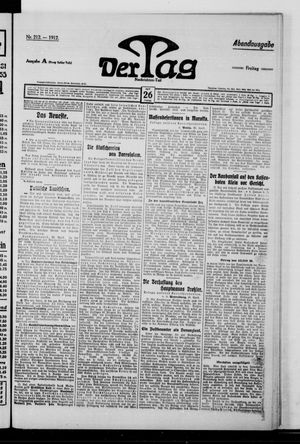 Der Tag on Apr 26, 1912