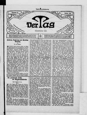 Der Tag on Apr 26, 1912