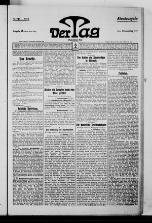 Der Tag vom 02.05.1912