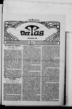 Der Tag vom 25.05.1912