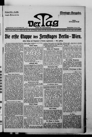 Der Tag on Jun 10, 1912