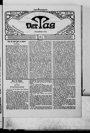 Der Tag on Jun 13, 1912