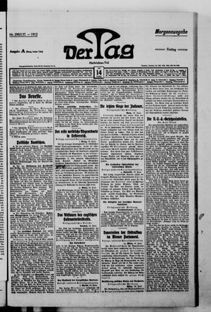 Der Tag vom 14.06.1912