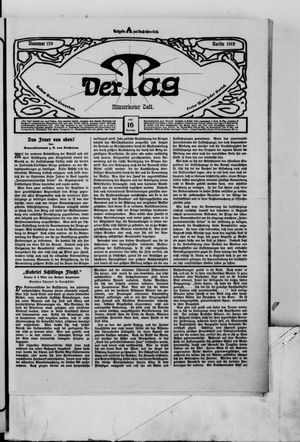 Der Tag vom 16.06.1912