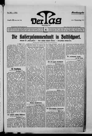 Der Tag vom 04.07.1912