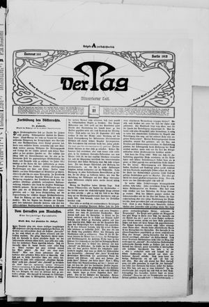 Der Tag vom 11.07.1912
