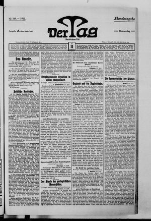 Der Tag vom 11.07.1912