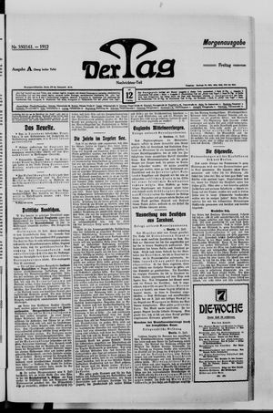 Der Tag vom 12.07.1912