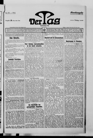 Der Tag vom 12.07.1912