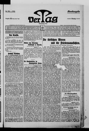 Der Tag vom 15.07.1912