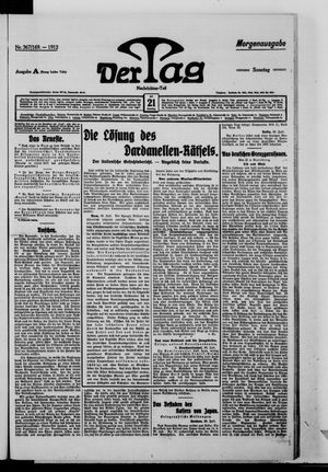 Der Tag vom 21.07.1912