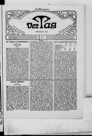 Der Tag vom 07.08.1912
