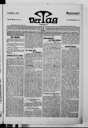 Der Tag vom 08.08.1912
