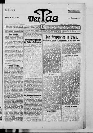 Der Tag vom 08.08.1912