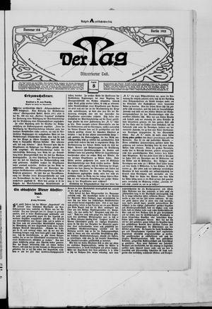 Der Tag vom 08.08.1912