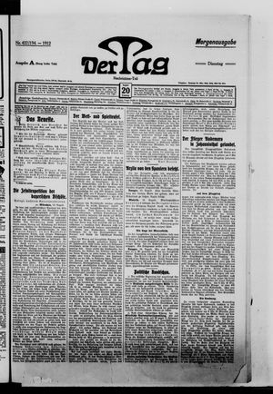 Der Tag vom 20.08.1912