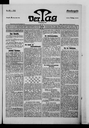 Der Tag vom 23.08.1912