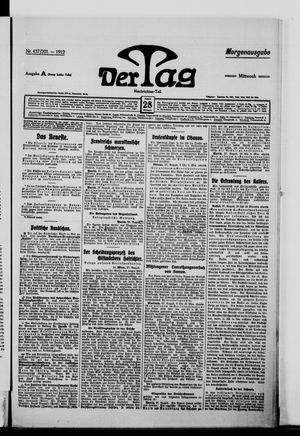Der Tag vom 28.08.1912