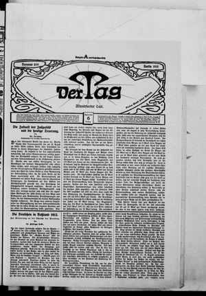 Der Tag vom 06.09.1912