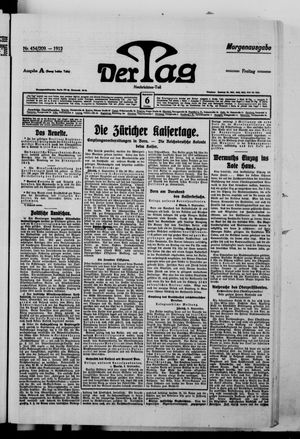 Der Tag vom 06.09.1912