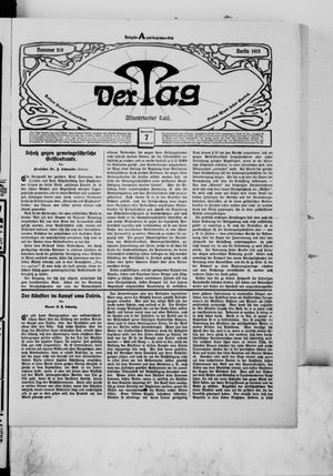 Der Tag vom 07.09.1912