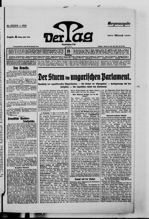 Der Tag vom 18.09.1912