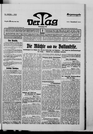 Der Tag vom 05.10.1912