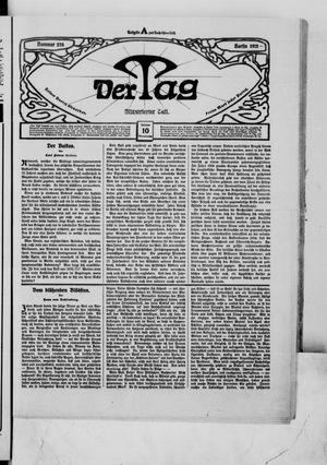 Der Tag vom 10.10.1912